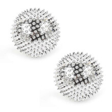 (32mm,Silver)2PCS Massage Ball with needles-Acupressure Active Massager Spiky Hard Massaging Tool for Hand Foot