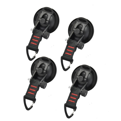 4 Pack Suction Cup Hooks for RV and Boat Storage