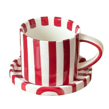 Ergonomische handgreepontwerpen 5 inch gestreepte-Rood