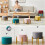 Triple HeightAdjustable Sofa Stool, Stackable Round Living Room Stool (Green, 28 x 25 cm) 5