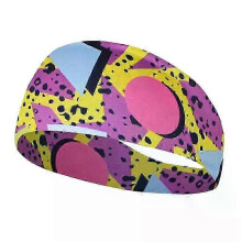 (A08)Sports Headband Running Fitness Sweatband Elastic Absorbent Sweat Cycling Jog Tennis Yoga Gym Head Band Hair Bandage Men Women