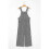 (S) Women's Black Checkered Print Pocketed Wide Leg Jumpsuit 5