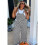 (S) Women's Black Checkered Print Pocketed Wide Leg Jumpsuit 3