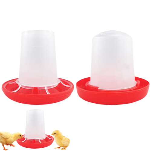 chicken watering system, chick feeder and watering set, poultry feeder