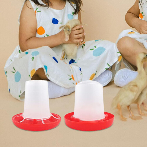 chicken watering system, chick feeder and watering set, poultry feeder 1