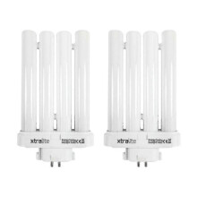 (Pack Of 2) 27w Daylight Replacement Bulb For High Vision Reading Lamps, 4 Pin Gx10q-4 Quad Tube (6500k)