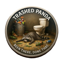 Panda Incident Challenge Tokens Coin voor Party Gag Gift-C