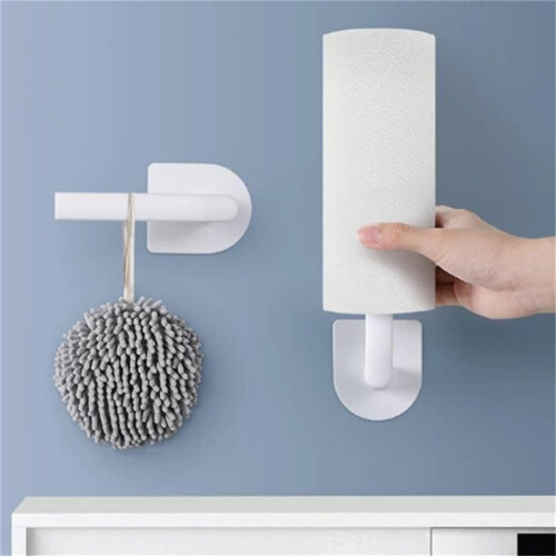 L-Shaped Punch-Free Multifunctional Towel Rack for Kitchen 1