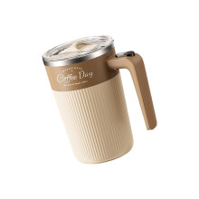 450 ml automatisch roerende magnetische koffiemok,-Koffie kleur