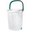 White Rolling Plastic Laundry Hamper for Adult Narrow Hamper on Wheels 4
