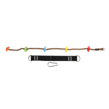 Outdoor Playground Accessories Kids Disc Swing Seat Set Sturdy and Durable Tree Climbing Rope Easy Installation with Locking Carabiner Improve Balance