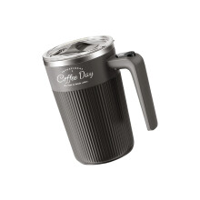 Automatic Magnetic Stirring Coffee Cup USB Rechargeable-Black