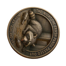 Panda Event Collectible Tokens Alloy Coin for Humor Bar-D
