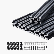 Perfiles de Extrusión de Aluminio 2020-Duoku-Lote de 10-Rail Lineal Anodizado Normativa Europea con Ranura en T de 1000 mm