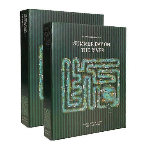 (2pcs) Edge Piece Puzzle Game, Unique River - Themed Puzzle