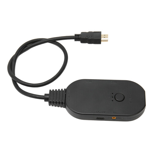 Κουτί εναλλαγής HDMI, επιλογέας 3 σε 1 έξοδο με μετάδοση υψηλής ευκρίνειας, σύνδεση 2