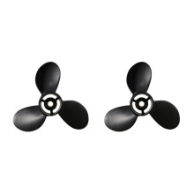 2 pieces 8.9 8.5 outboard propeller compatible 2stroke 9.8 HP 3B2645170 Black Ref: 4144