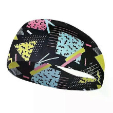 (A04)Sports Headband Running Fitness Sweatband Elastic Absorbent Sweat Cycling Jog Tennis Yoga Gym Head Band Hair Bandage Men Women
