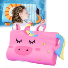 Breathable Cooling Sensory Pillow with Cute Animal Design for Kids Bed Pillows Ergonomic Soft Support