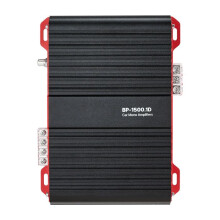 Monoblock-Verstärker für Auto-Duoku-Audioverstärker 1 Kanal, Klasse D, Maximalleistung 1500 W RMS, Kompatibel 1/2/4 Ohm