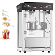 Máquina de Palomitas - DUOKU - NP08T - 800 W - Capacidad 0,2 kg - 48 Tazas por Lote - Negro