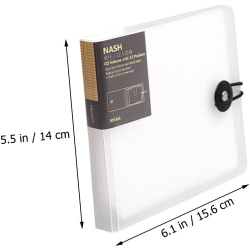 12 CD Bag Electronic Wallet Pocket Binder Organizer for Storage Organization 2