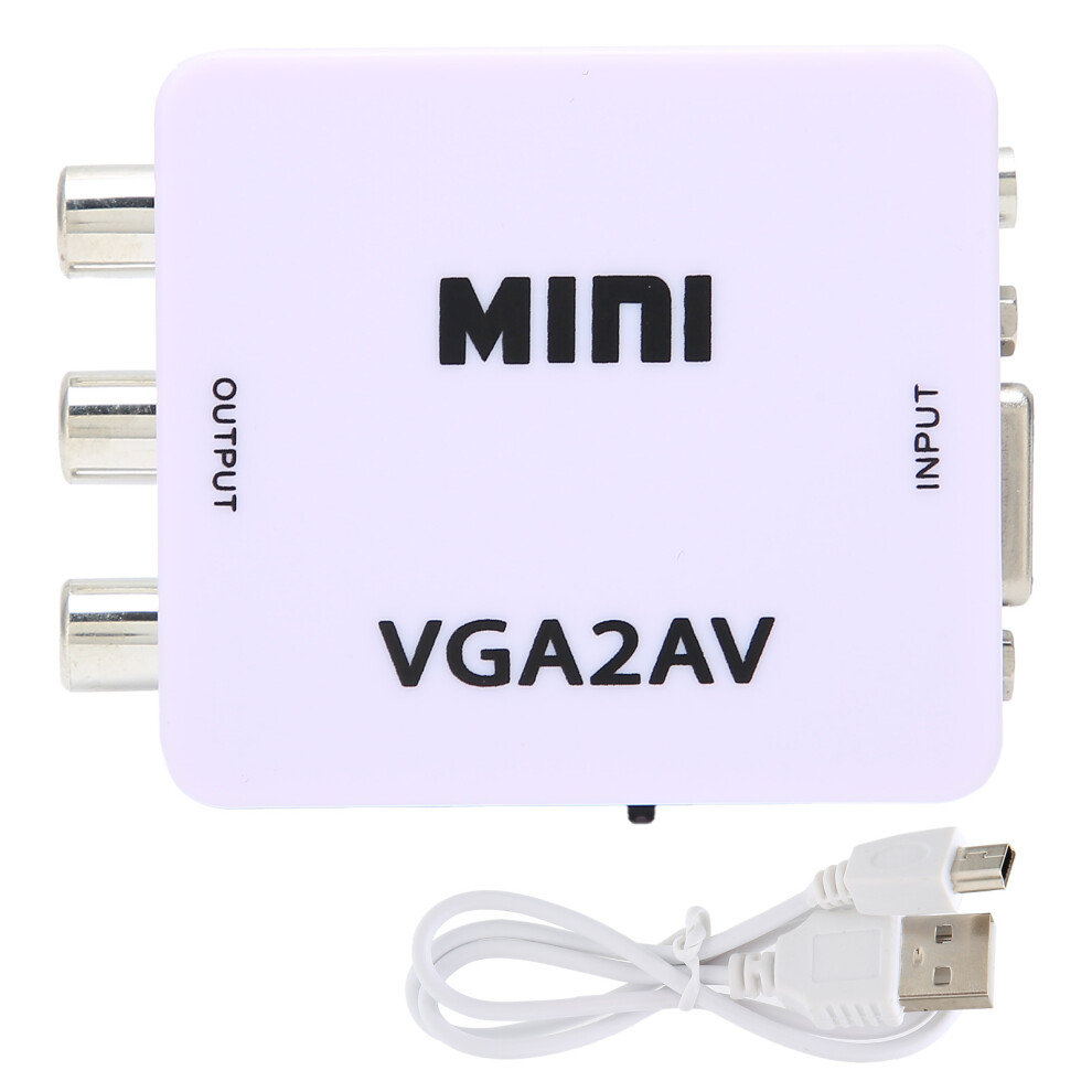 Vga To Av Converter,Automatic Detection Of Pc Input Images Ensures Good Compatibility,High Bandwidth Capability For Smooth Video Streaming, Durable 9420858852957