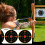 Splatter Target, Splatter Burst  6inch adhesive target, bright fluorescent yellow 5