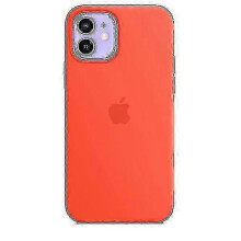 (12 Pro MAX, Electric Orange) Silicone Case For Iphone 12 And 12 Pro