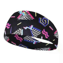 (A01)Sports Headband Running Fitness Sweatband Elastic Absorbent Sweat Cycling Jog Tennis Yoga Gym Head Band Hair Bandage Men Women