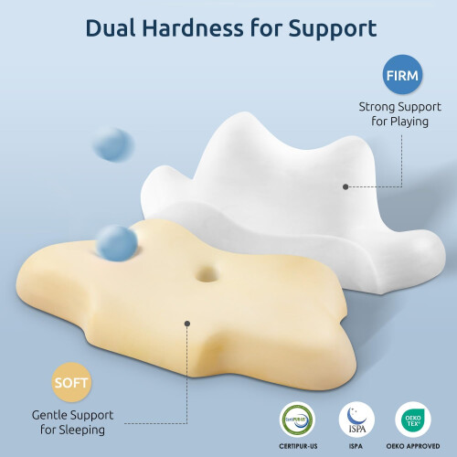 Contour Memory Foam Neck Pillow for Sleeping Leaning 1