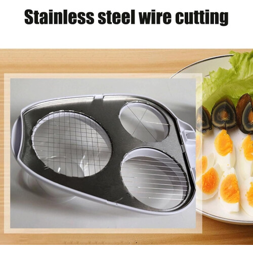 2 Pcs Handy Egg Slicer Kitchen Chopper Tool 1