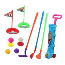 12Piece Mini Golf Set, Indoor and Backyard Play Sports Toy with Balls Golf Club for Boys Girls Gift, Blue