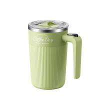 USB Rechargeable 450ml Quiet Magnetic Stirring Coffee Cup-Green