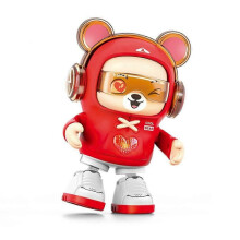(Red) Dancing Bear Baby Toys,Light&Musical,Fun Moving Toy for Babies