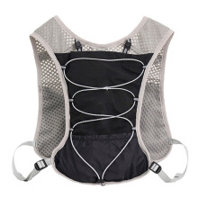 Hydration Vest, 5L Running Vest, Reflective, QuickDrying Adjustable, Breathable for Cycling, Hiking, Black