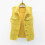 (s, Yellow) Women's Spring And Autumn Coat Solid Color Sleeveless Denim Jacket Jacket_1 1