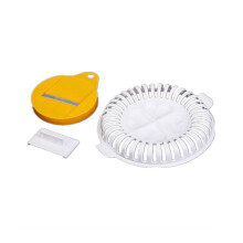 2 PCS Microwave Potato Chip Maker Crisp Oven Potato Fruit Slicer Plate Fat Free Baking Tray Random Size