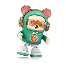 (Green) Dancing Bear Baby Toys,Light&Musical,Fun Moving Toy for Babies