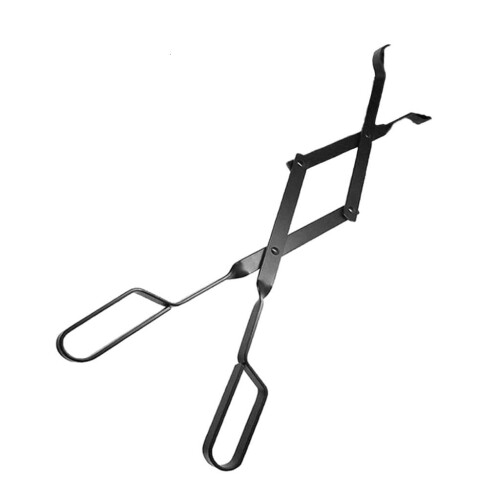 Cast Iron Fireplace Tongs for Indoor Use 26'