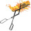 Cast Iron Fireplace Tongs for Indoor Use 26' 3