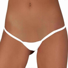 (M,White)Sexy Mini Thong Micro G-String Womens Underwear Briefs Panties Lingerie Knickers