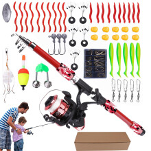 Fishing rod 55piece telescopic fishing combo lightweight for pier shore trout Ref: 3184
