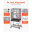 Cage pour oiseaux - DUOKU - Modèle 843 - Toit plat - Roues 360 - Espacement 10 mm 5