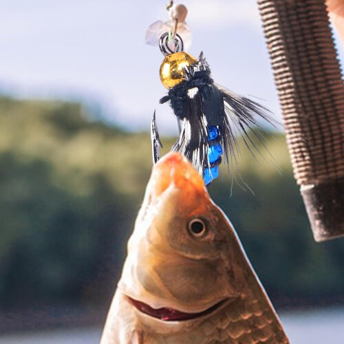 Fly fishing lure with hooks for wet jigging trolling casting in rivers lakes Ref: 6195 1