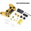 Custom Front Housing Shell for PS4 Pro Slim Controllers - Controller Not Included, Easy Installed Practical for Damaged Repair Replacement 8