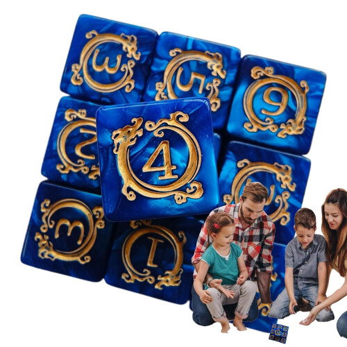 Polyhedral Dice, portable tabletop games, creative dragon pattern, decorative display set for roleplaying games