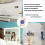 (Light blue) 5pcs Suction Phone Case Adhesive Silicone Suction Cup Phone Holder Case For Hand Mobile Devices Mount 4