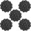 (Black) 5pcs Suction Phone Case Adhesive Silicone Suction Cup Phone Holder Case For Hand Mobile Devices Mount 1