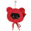 Serviette à main robuste d'ouatine de coraux de nettoyage-Rouge 1